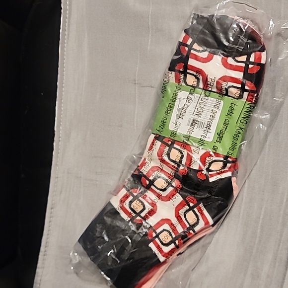 Kate Spade Pink and Black Patterned Socks - Picture 2 of 3